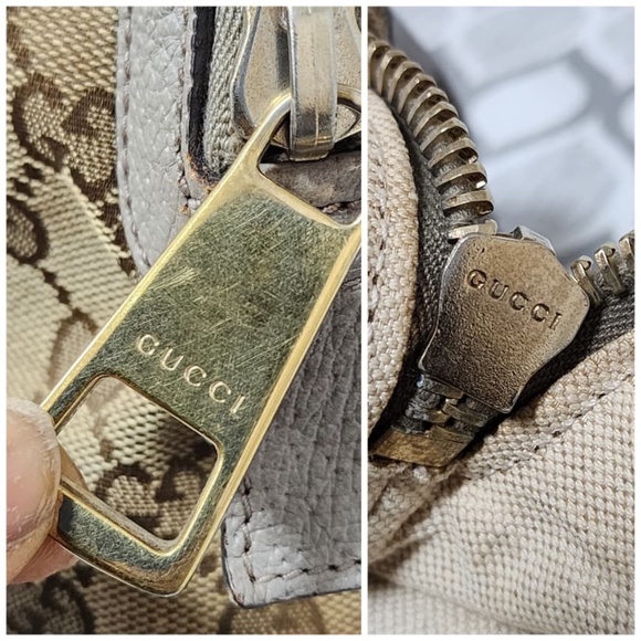 Authentic Gucci Beige/Grey GG Canvas Bree Original Shoulder Bag - Picture 16 of 16